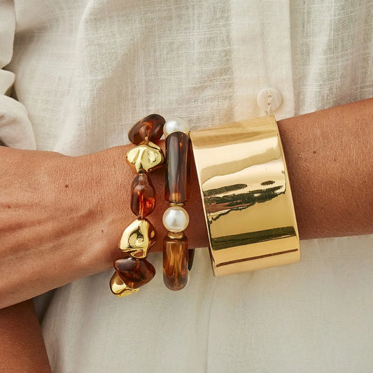 Amber Wide Bangles