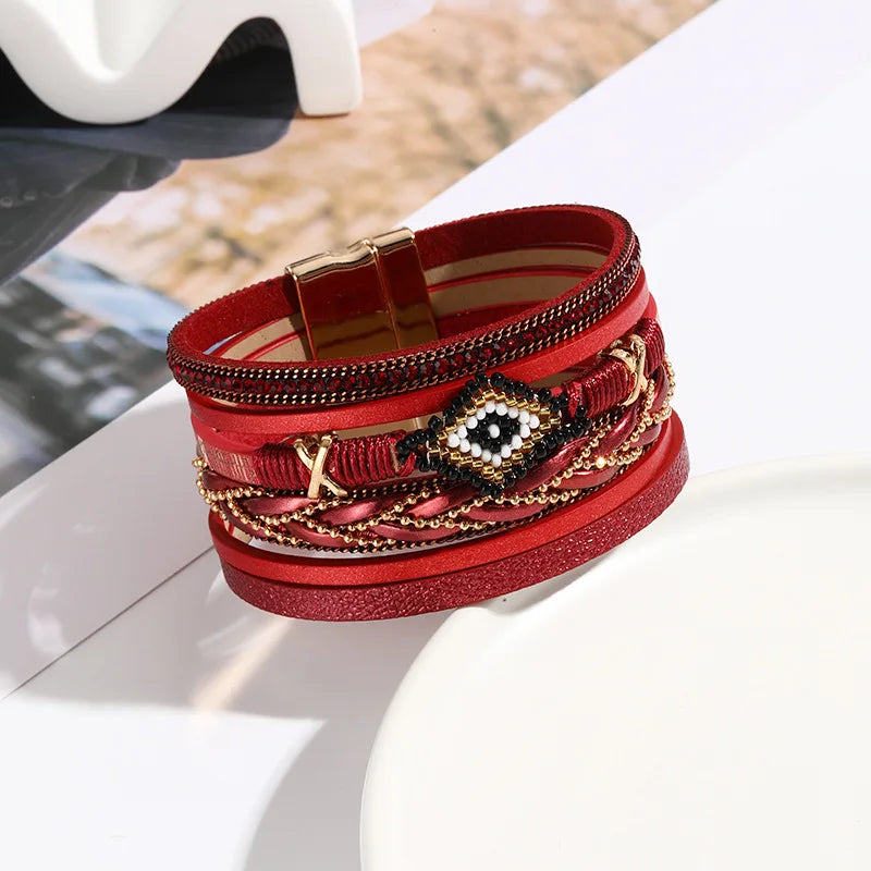 Multilayer Leather Bangle