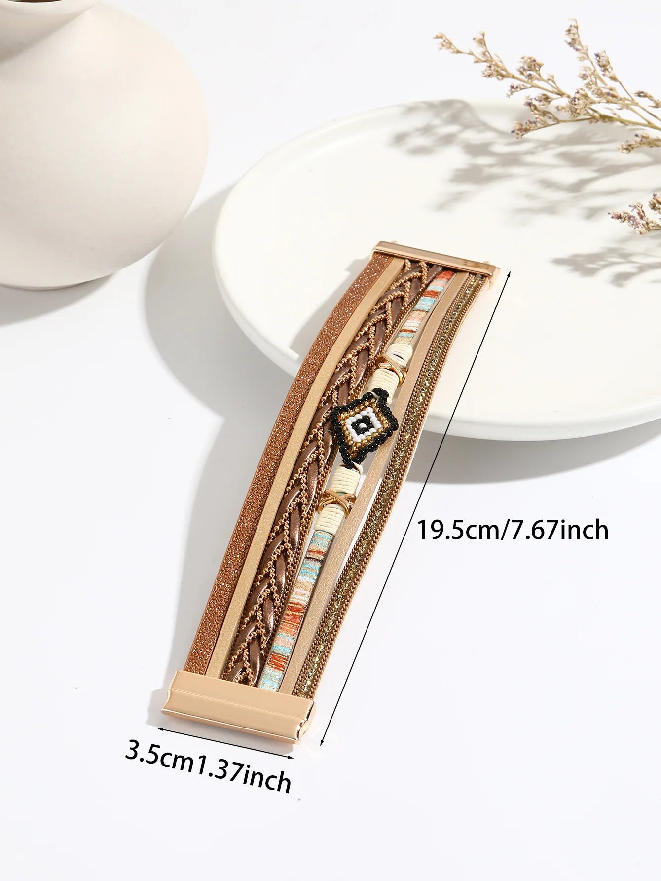 Multilayer Leather Bangle